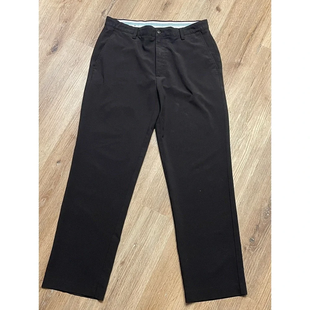 Footjoy Pants Mens 35x32 Black Golf Athletic Performance Chino Stretch Preppy FJ